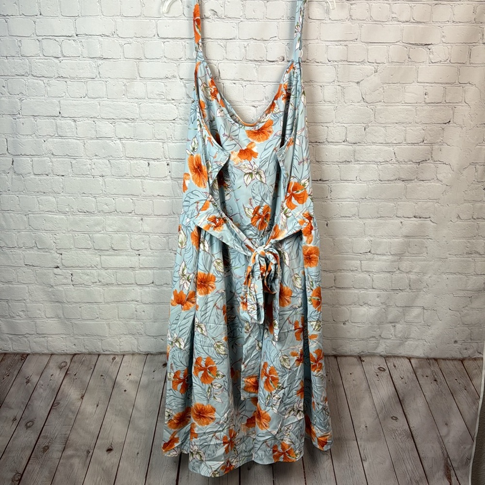 BloomChic Floral Belted Pocket Tank Dress Plus Size 6X (30) - Picture 2 of 6
